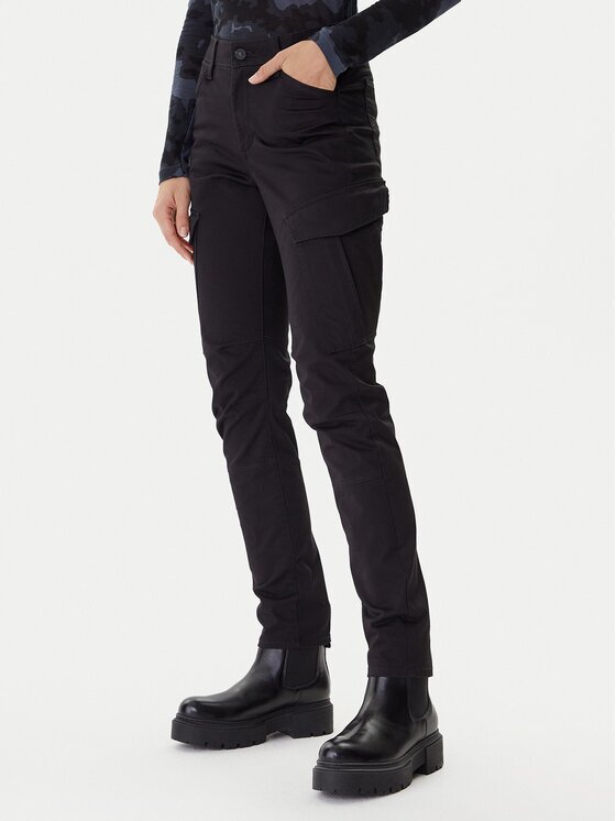 G-STAR Raw Pantaloni din material Cargo D27017-5126 Negru Slim Fit