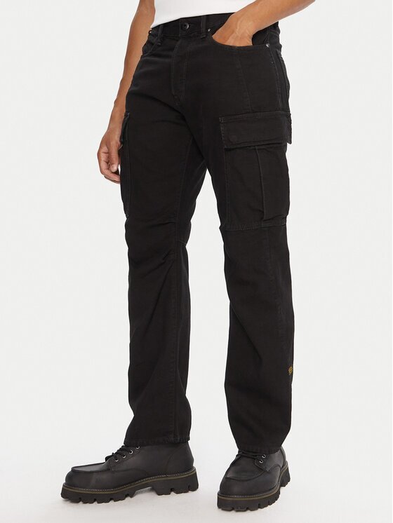 G-STAR Raw Pantaloni din material Contor 3D D27049-D491 Negru Regular Fit