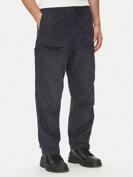 G-STAR Raw Pantaloni din material Fatigue 3D D26196-D387 Bleumarin Relaxed Fit