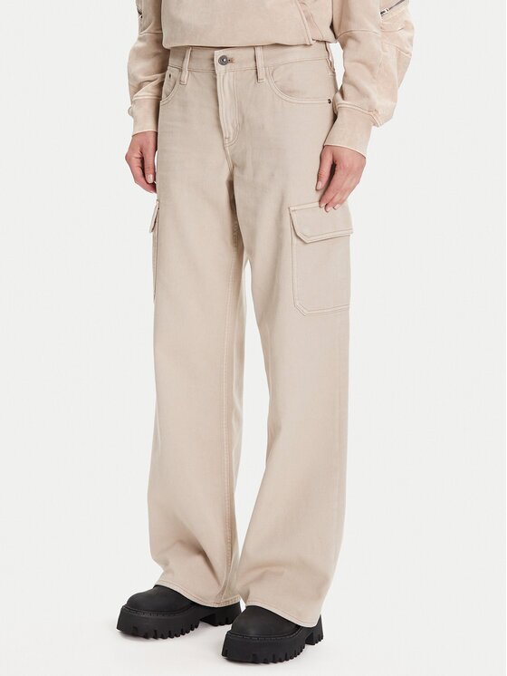 G-STAR Raw Pantaloni din material Judee D24673-E078 Bej Relaxed Fit