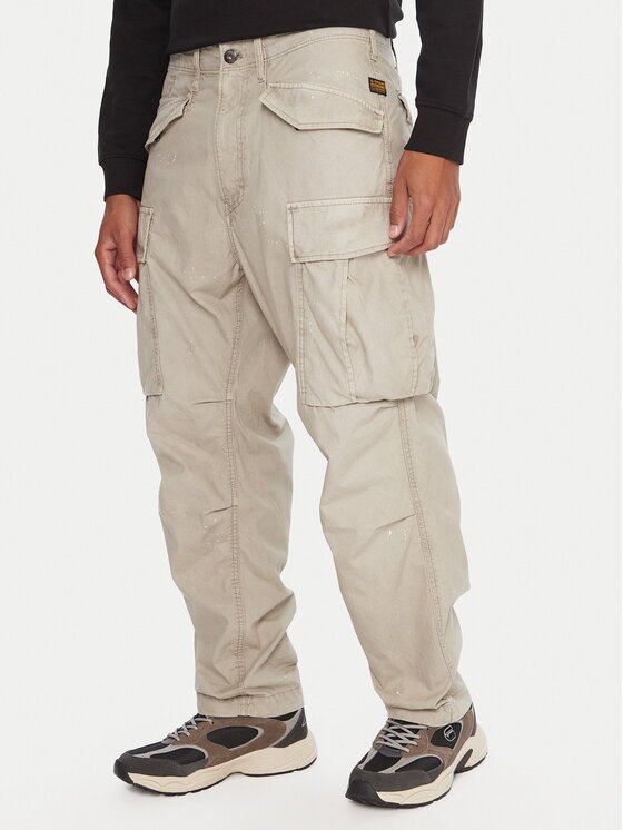 G-STAR Raw Pantaloni din material MA1 Cargo D26945-D388 Bej Regular Fit