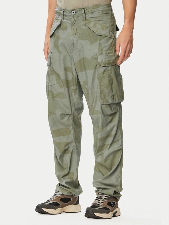 G-STAR Raw Pantaloni din material MA1 Cargo D26945-E520 Verde deschis Tapered Fit