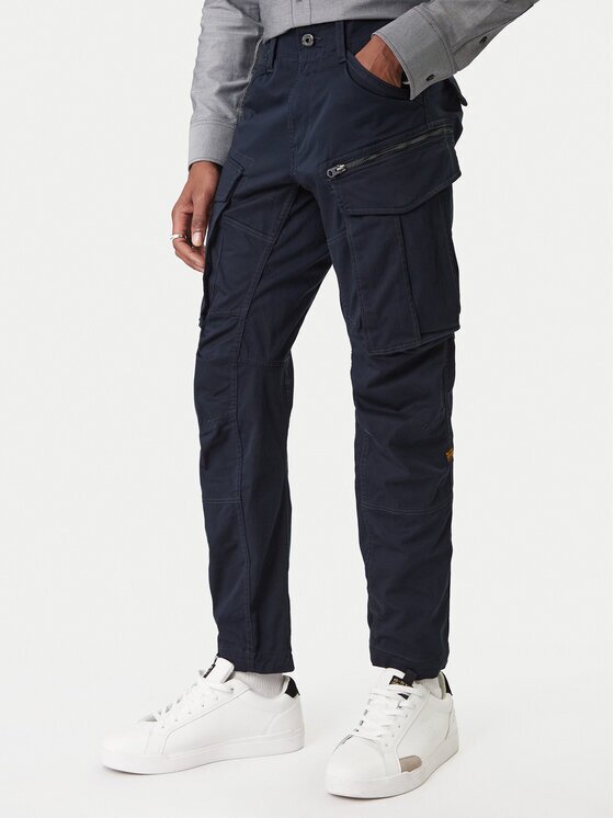 G-STAR Raw Pantaloni din material Rovic 3D D02190 Bleumarin Regular Fit
