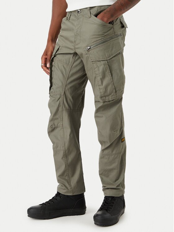 G-STAR Raw Pantaloni din material Rovic D02190-D387 Verde Tapered Fit