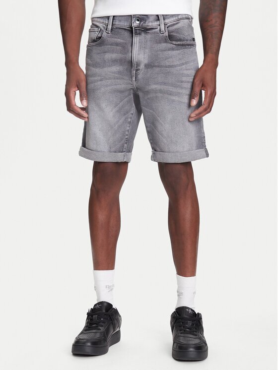 G-STAR Raw Pantaloni scurți de blugi 3301 D10481-D535 Gri Slim Fit