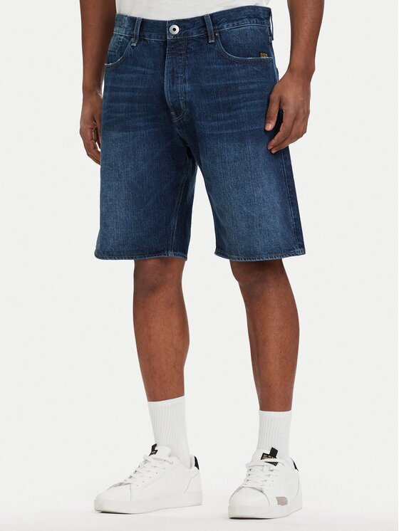 G-STAR Raw Pantaloni scurți de blugi Dakota D24411-E352-H950 Albastru Regular Fit