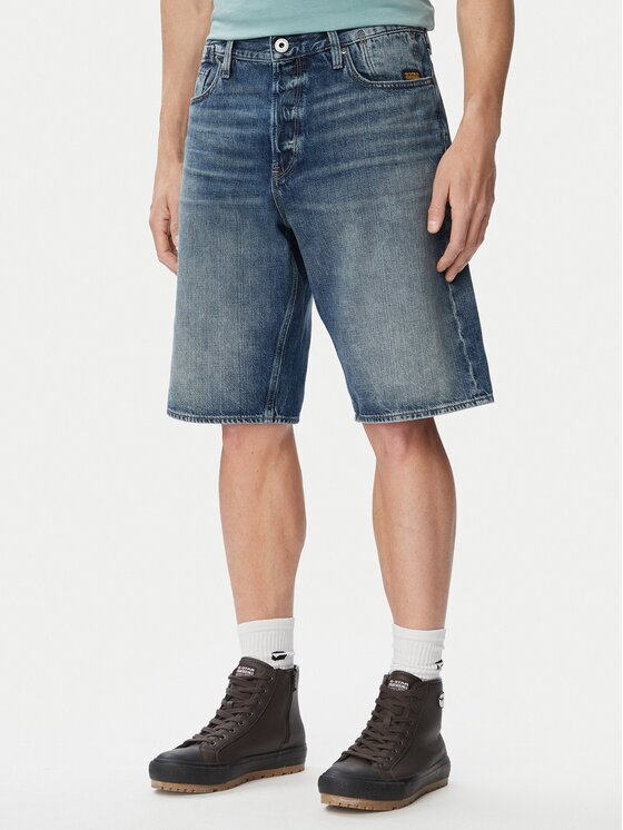 G-STAR Raw Pantaloni scurți de blugi Deeggie D28474-E352 Albastru Regular Fit