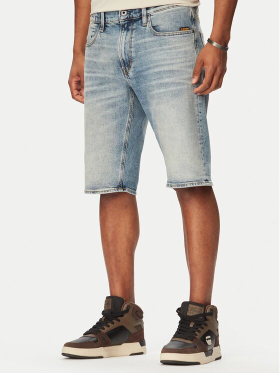 G-STAR Raw Pantaloni scurți de blugi Mosa D24430-E205 Albastru Regular Fit