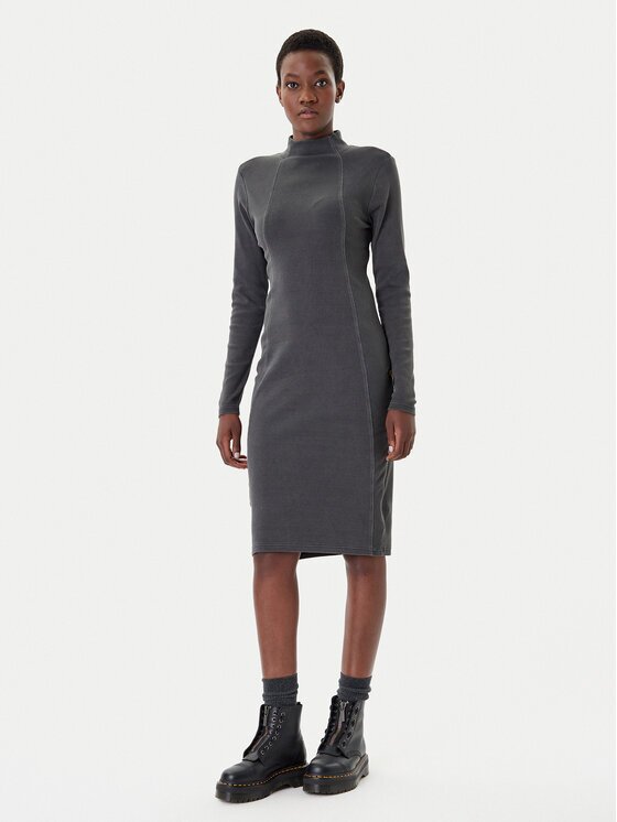 G-STAR Raw Rochie de zi D27164-E127 Negru Slim Fit