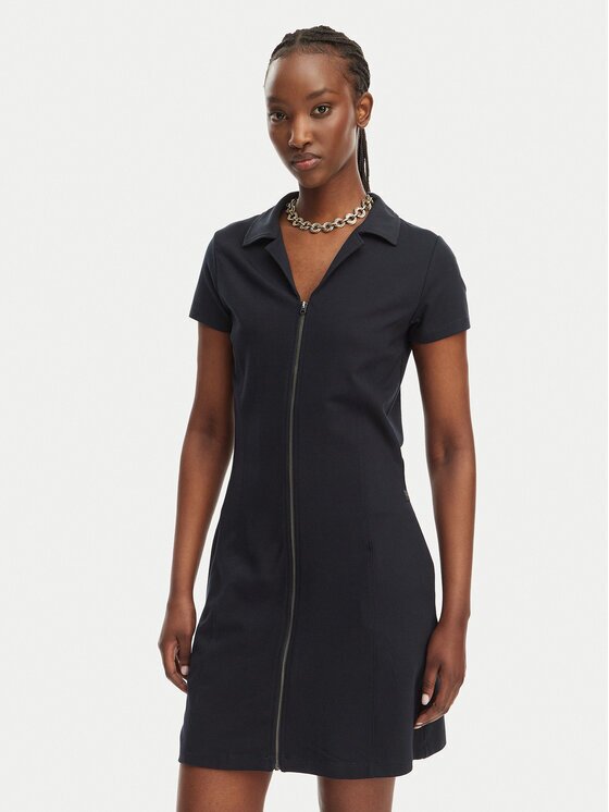 G-STAR Raw Rochie de zi D28665-E406 Bleumarin Regular Fit