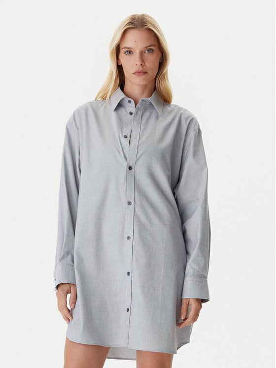G-STAR Raw Rochie tip cămașă D26979-C290 Albastru Oversize