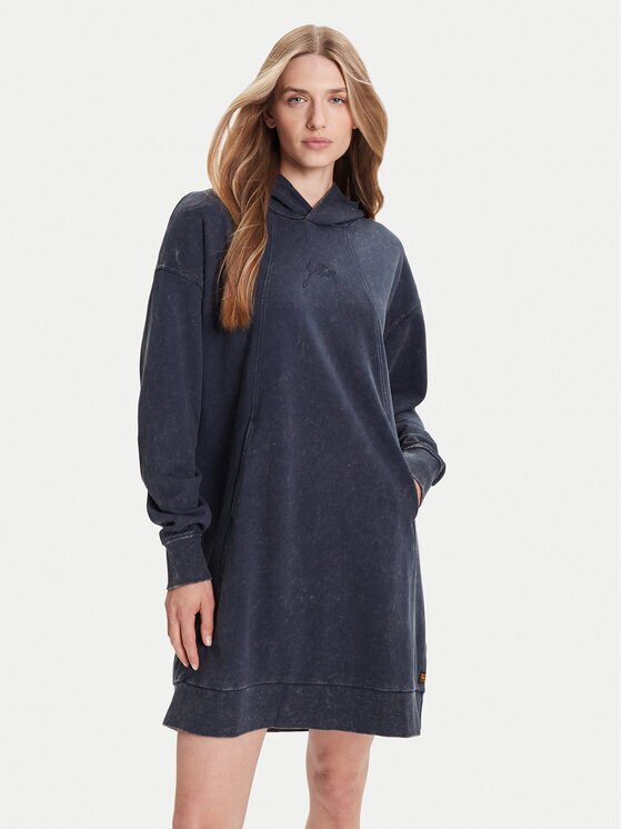 G-STAR Raw Rochie tricotată D27165-D969 Albastru Relaxed Fit