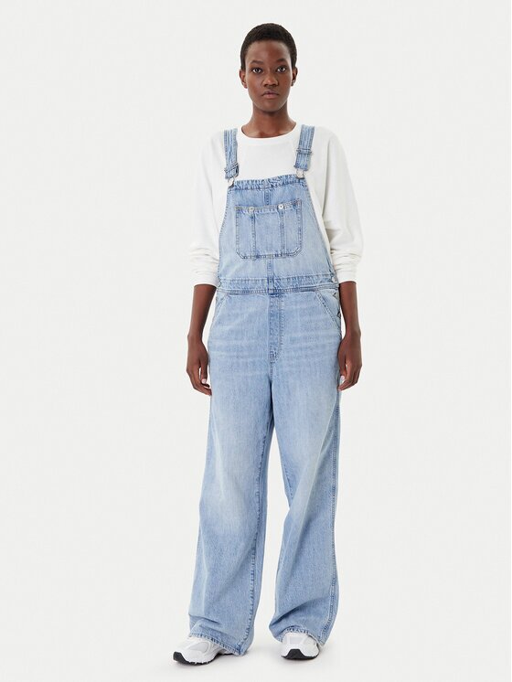 G-STAR Raw Salopetă D24398-D536 Albastru Straight Fit