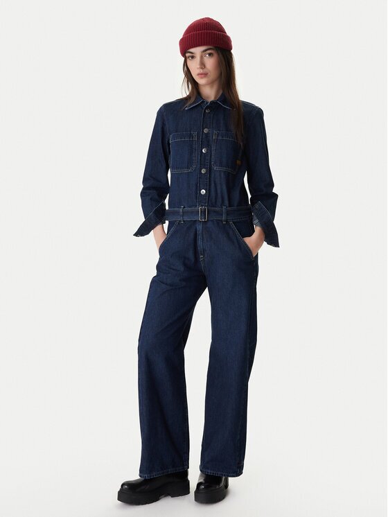 G-STAR Raw Salopetă D26877-E090 Bleumarin Relaxed Fit