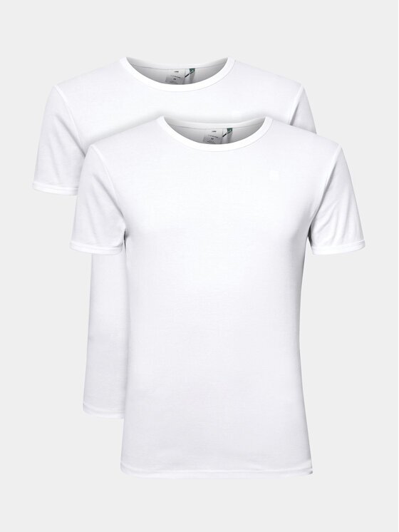 G-STAR Raw Set de tricouri﻿ D07205-124-110 Alb Slim Fit
