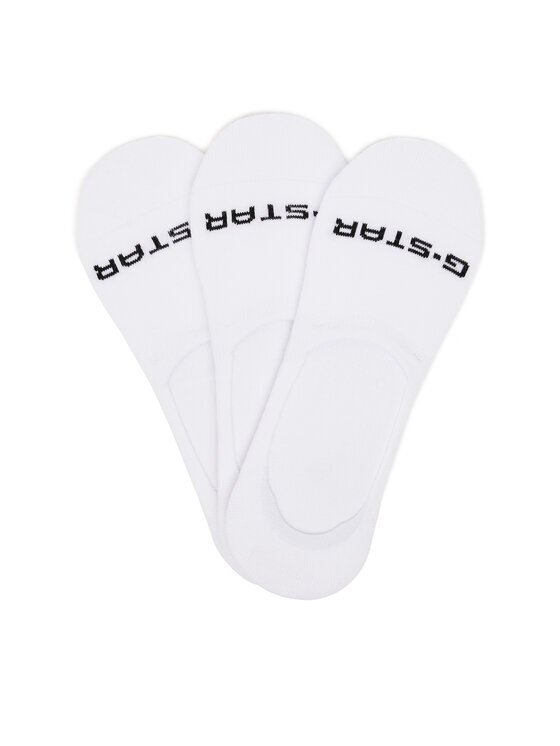 G-STAR Raw Șosete joase AS__S_124_SS25 (3-PACK) Alb