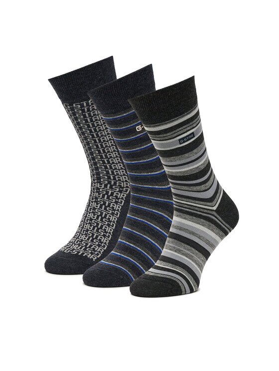 G-STAR Raw Șosete joase AS__W_047_SS25 (3-PACK) Negru