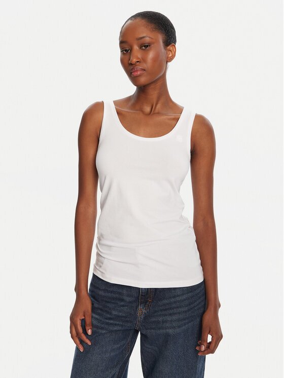 G-STAR Raw Top Base D07210-3310 Alb Slim Fit
