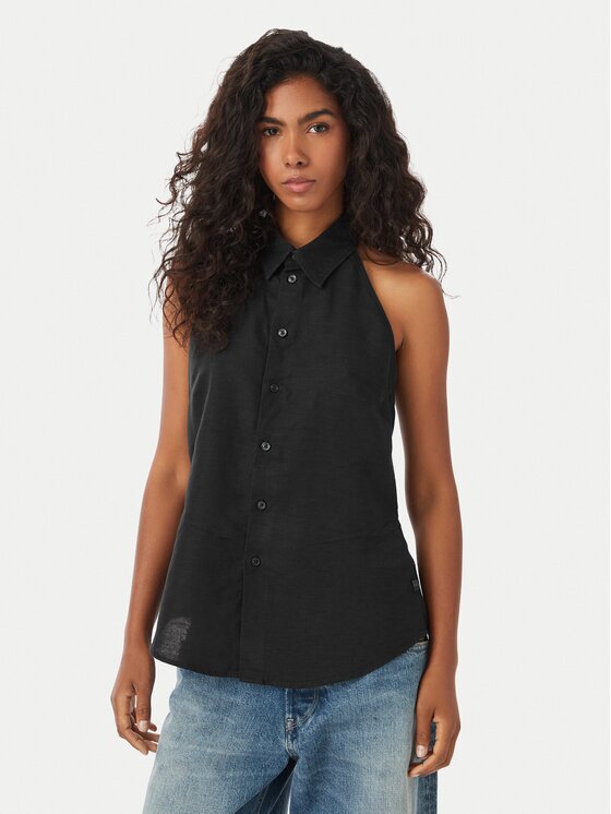 G-STAR Raw Top Fluid D29383-E515 Negru Regular Fit