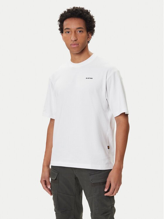 G-STAR Raw Tricou Base D26817-D593 Alb Boxy Fit