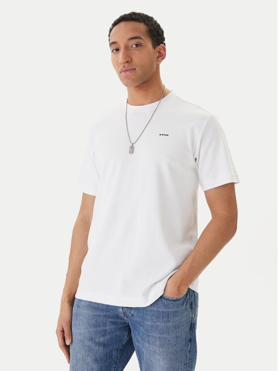 G-STAR Raw Tricou D28609-C812 Alb Regular Fit