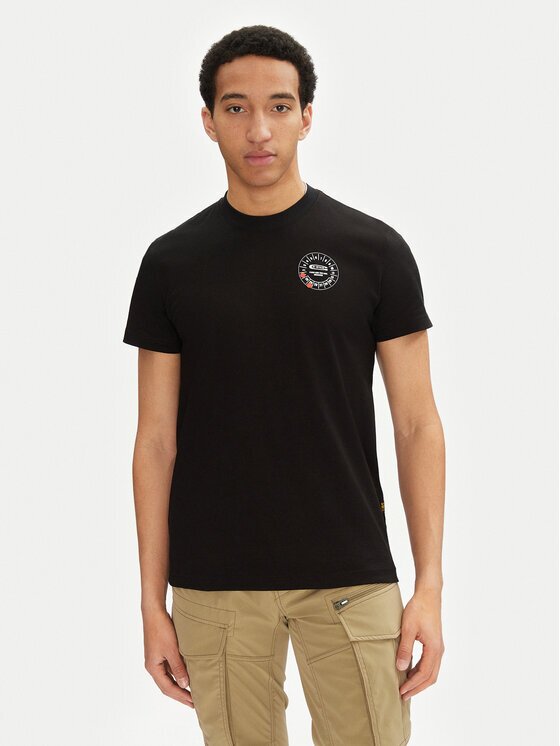 G-STAR Raw Tricou Gauge D25972-C336 6484 Negru Regular Fit
