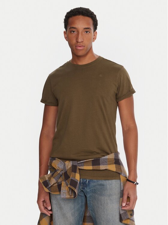 G-STAR Raw Tricou Lash D16396-2653 Kaki Regular Fit