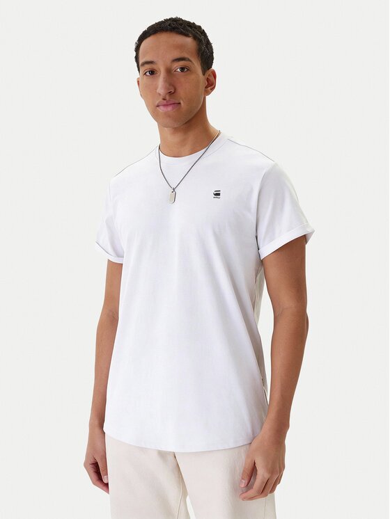 G-STAR Raw Tricou Lash D16396-B353-110 L Alb Relaxed Fit