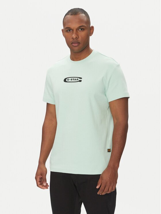 G-STAR Raw Tricou Old Skool D25967-C812 Verde Regular Fit