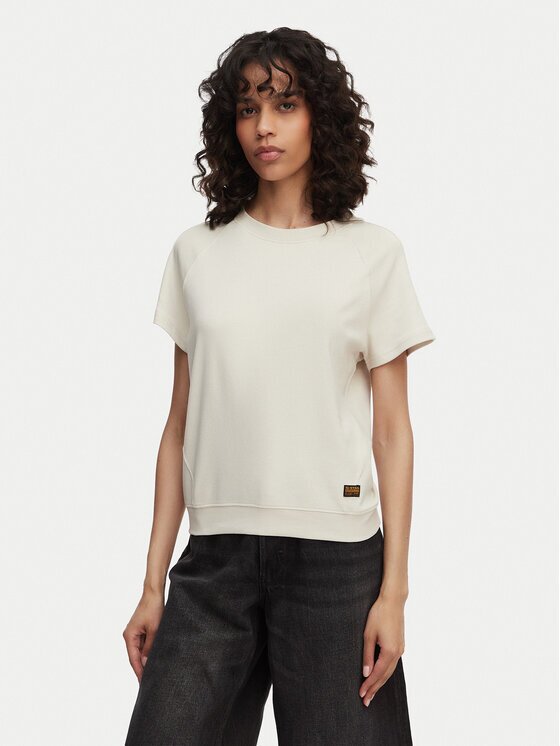 G-STAR Raw Tricou Reglan D24512-D976 Crem Regular Fit