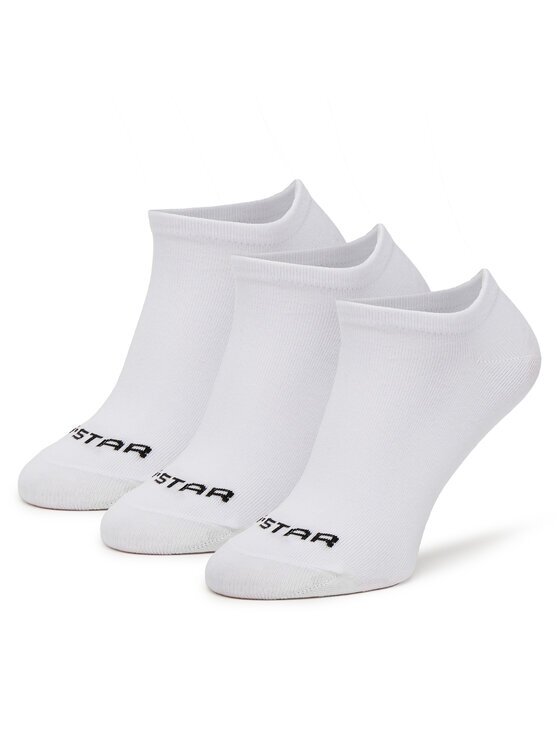 G-STAR Șosete joase CEO_AS__S_136_SS25 (3-PACK) Alb
