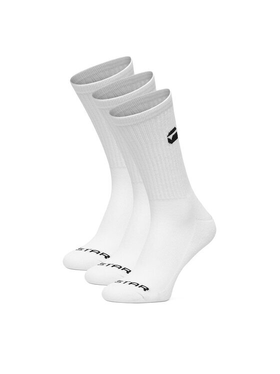 G-STAR Șosete lungi CEO_AS__313_W_AW26 (3-PACK) Alb