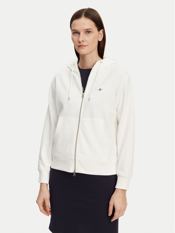 Gant Bluză Shield 4201412 Écru Regular Fit