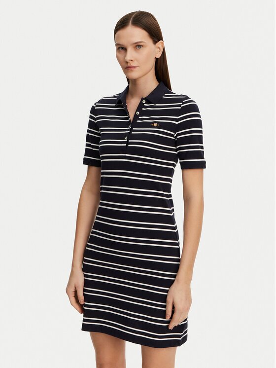 Gant Rochie de zi Striped Shield 4200571 Slim Fit
