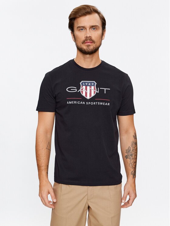 Gant Tricou Reg Archive Shield Ss 2003199 Regular Fit