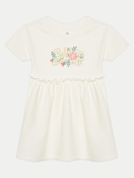 GAP Rochie de zi 736116-01 Écru Regular Fit