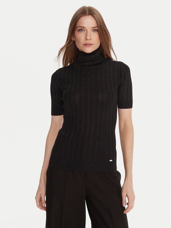 Gaudi Bluză cu gât 521FD53033 Slim Fit