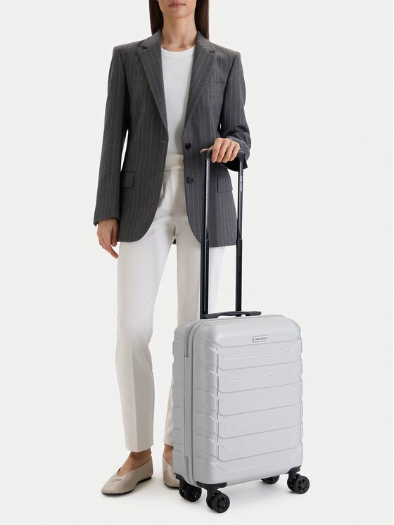 Gino Rossi Valiză de cabină CEO-GIN-S-003-05-SILVER2 Argintiu