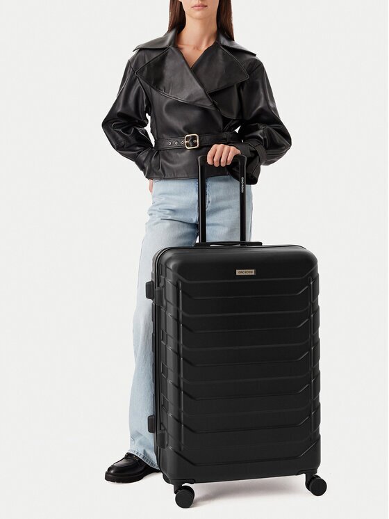 Gino Rossi Valiză mare CEO-GIN-L-001-05-BLACK Negru