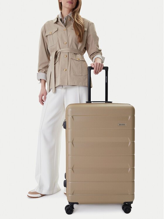 Gino Rossi Valiză mare CEO-GIN-L-004-BEIGE Bej