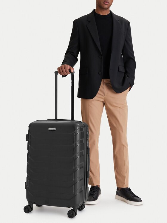 Gino Rossi Valiză medie CEO-GIN-M-001-05-BLACK2 Negru