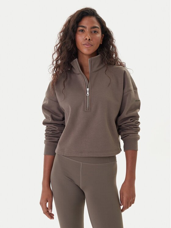 Girlfriend Collective Bluză Vega 2024 Bej Relaxed Fit