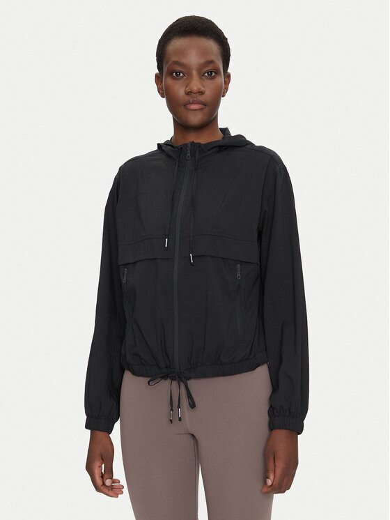 Girlfriend Collective Geacă de vânt Allie 2020 Negru Regular Fit
