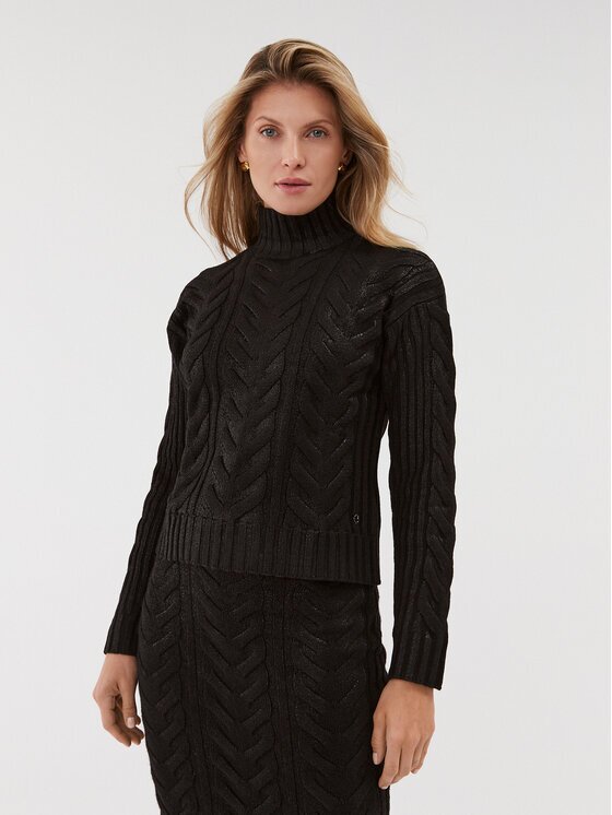 GUESS Bluză cu gât W3BR42 Z3A50 Regular Fit