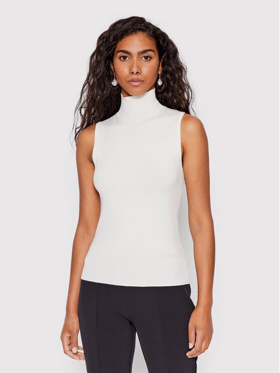 GUESS Bluză cu gât Zelinda W2YR32 Z2V62 Slim Fit