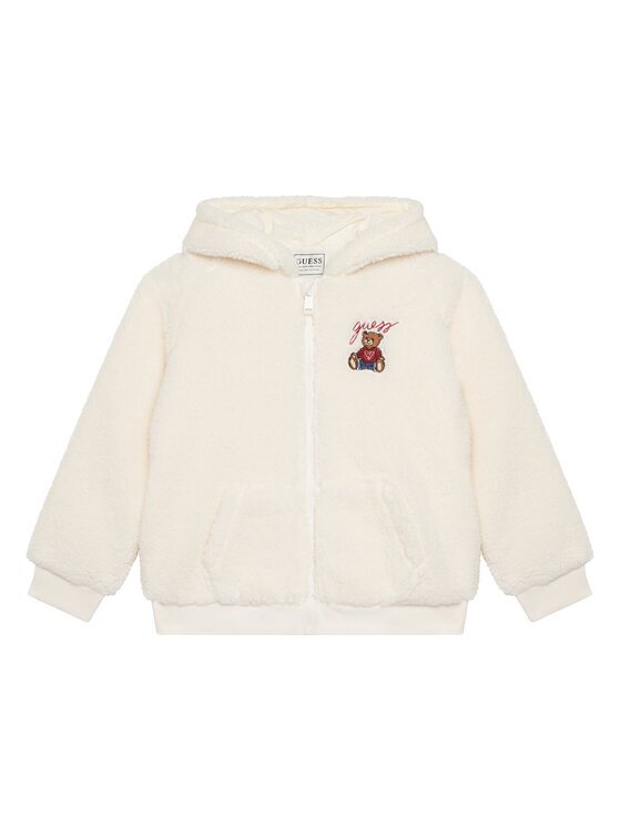 GUESS Bluză H5BT01 WGSO0 Écru Regular Fit