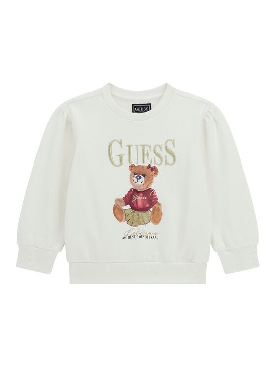 GUESS Bluză K5BQ00 KAX74 Écru Regular Fit