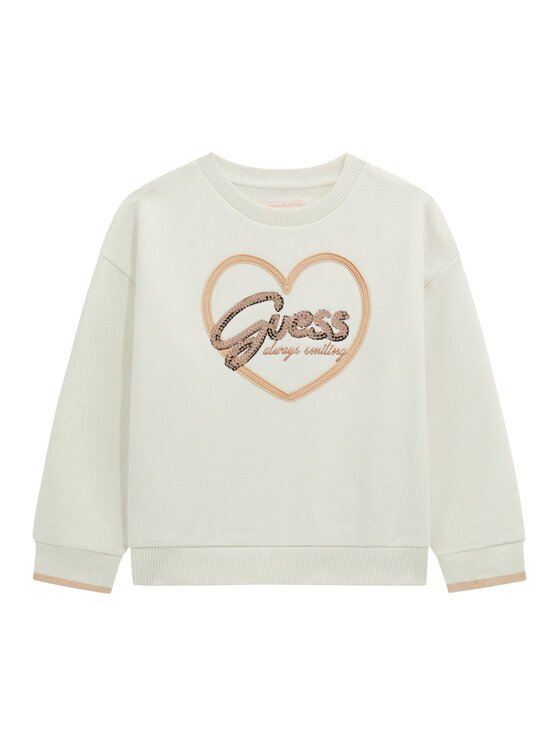 GUESS Bluză K5BQ05 KAV34 Écru Relaxed Fit