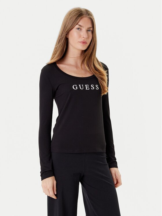 GUESS Bluză O5RI00 KBBU1 Regular Fit