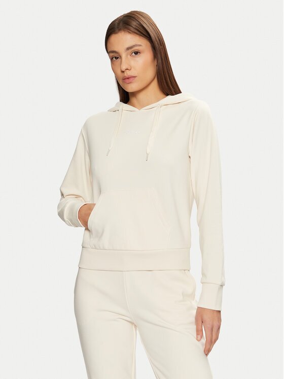 GUESS Bluză O5RQ02 KCO31 Écru Regular Fit